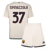 AS Roma Leonardo Spinazzola #37 Gostujuci Dres za djecu 2023-24 Kratak Rukav (+ Kratke hlače)